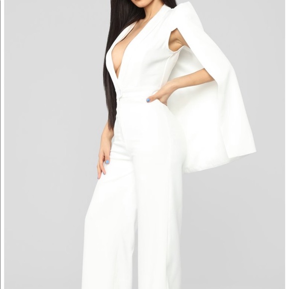 Fashion Nova Pants - Cape Jumpsuit BRAND NEW!